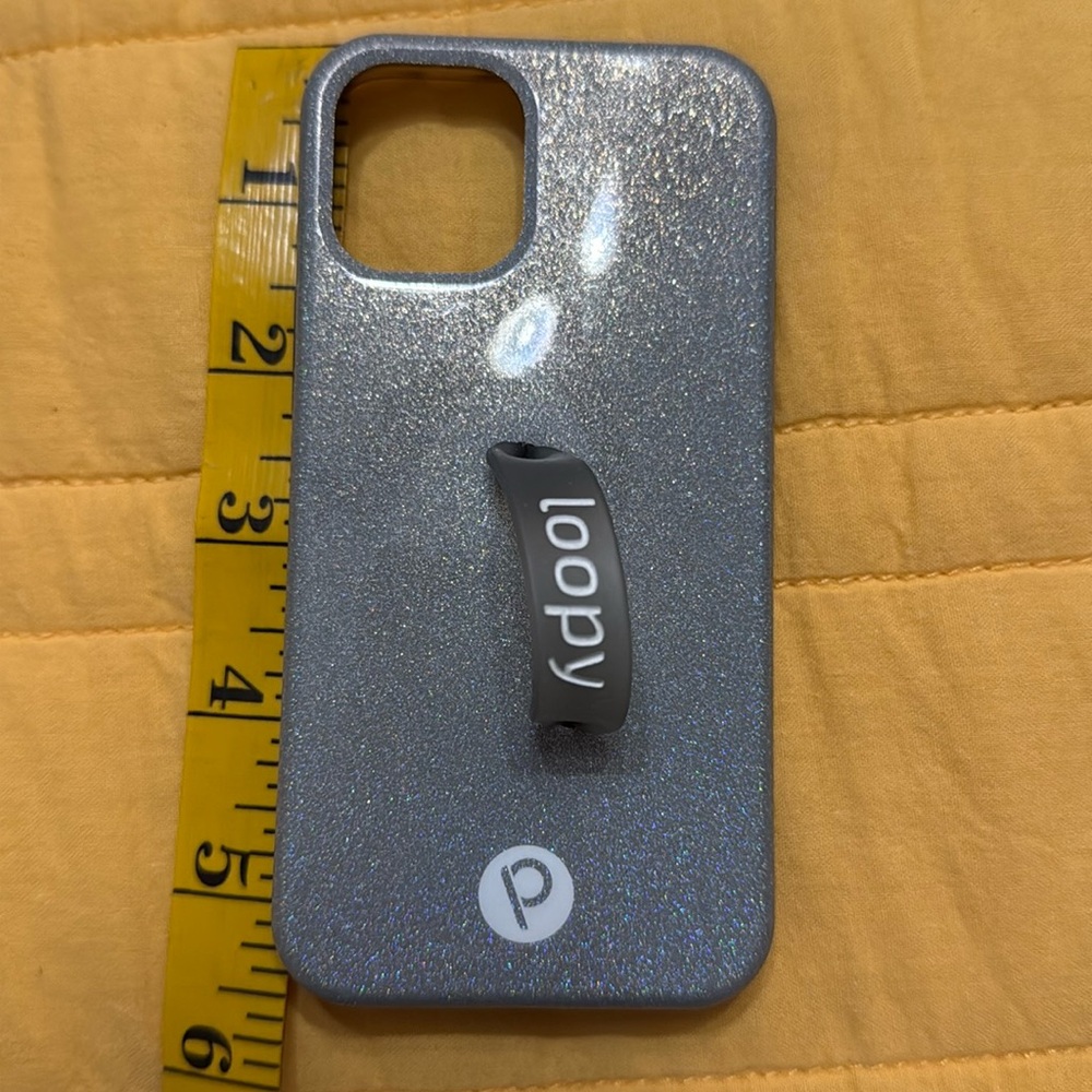 Platinum sparkle Loopy case